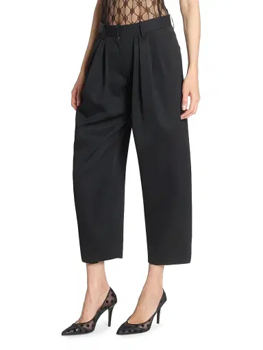 Isabel Marant Women's Janice Wool Crop Trousers - Black - Size 10 | Thumbnail 4 Isabel Marant Women's Janice Wool Crop Trousers - Black - Size 10 | Thumbnail 4