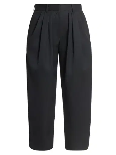 Isabel Marant Women's Janice Wool Crop Trousers - Black - Size 10 | Thumbnail 1 Isabel Marant Women's Janice Wool Crop Trousers - Black - Size 10 | Thumbnail 1