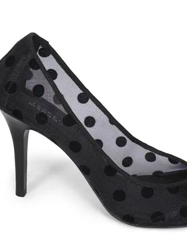 Isabel Marant Women's Pristy 90MM Polka-Dotted Mesh Pumps | Thumbnail 5