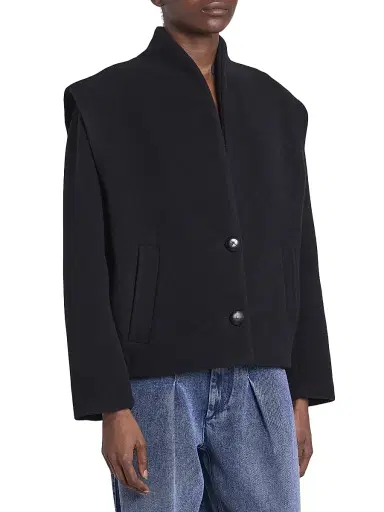Isabel Marant Women's Dyogo Wool-Blend Cardigan - Black | Thumbnail 4 Isabel Marant Women's Dyogo Wool-Blend Cardigan - Black | Thumbnail 4
