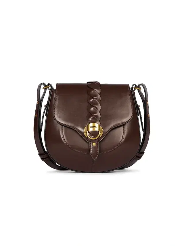Women's Altay  Leather Saddle Bag - Chocolate