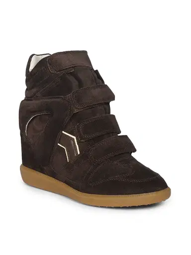 Isabel Marant Women's Bekett 50MM Suede High-Top Sneakers | Thumbnail 3