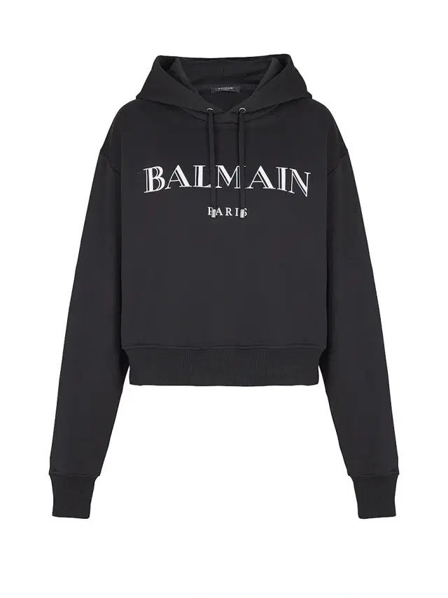 Women's Logo Graphic Hoodie - Black White