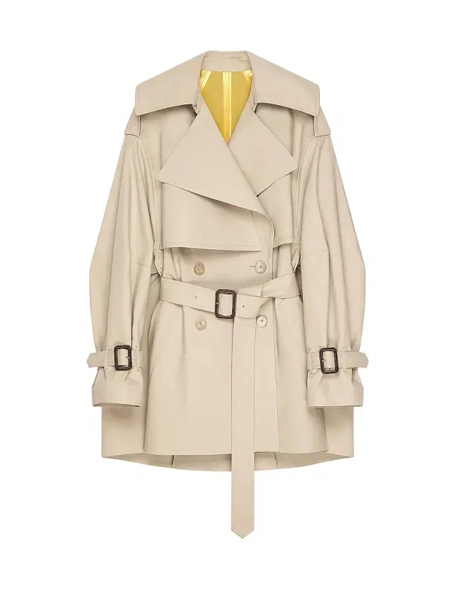 Givenchy Women's Short Trench Coat in Cotton - Beige Multi