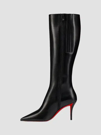 Christian Louboutin Women's Miss Z Botta 80MM Leather Knee High Boots - Black - Size 12 | Thumbnail 4 Christian Louboutin Women's Miss Z Botta 80MM Leather Knee High Boots - Black - Size 12 | Thumbnail 4