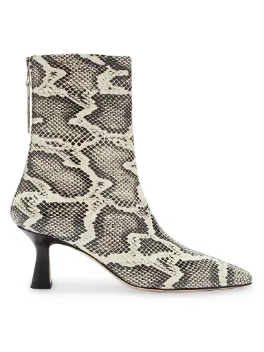 aeyde Women's Elina Snakeskin-Embossed Leather Ankle Boots | Thumbnail 1 aeyde Women's Elina Snakeskin-Embossed Leather Ankle Boots | Thumbnail 1