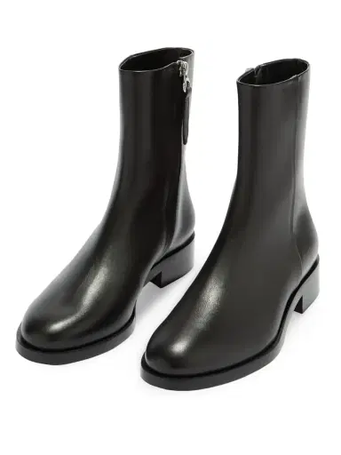 aeyde Women's Vincent 25MM Leather Ankle Boots - Black | Thumbnail 2 aeyde Women's Vincent 25MM Leather Ankle Boots - Black | Thumbnail 2
