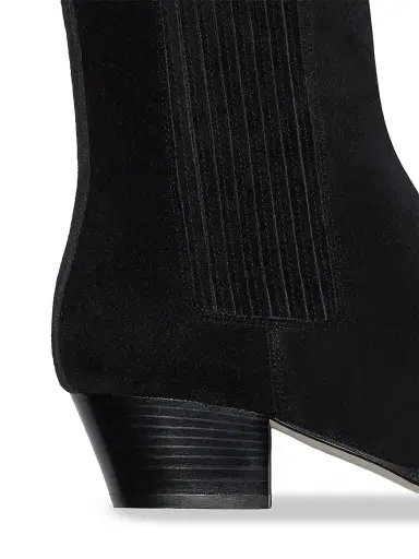 aeyde Women's Agata 40MM Suede Ankle Boots - Black - Size 10 | Thumbnail 5 aeyde Women's Agata 40MM Suede Ankle Boots - Black - Size 10 | Thumbnail 5