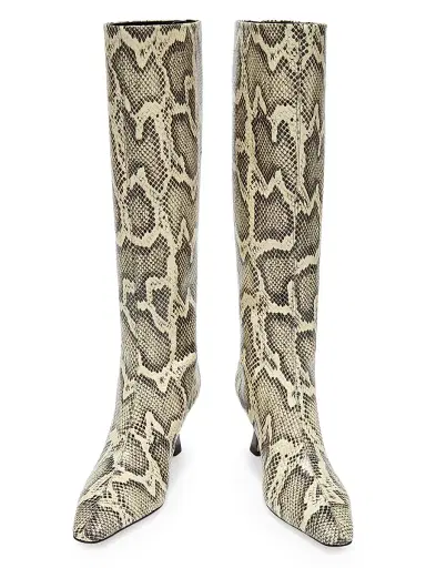 aeyde Women's Klea 40MM Snakeskin-Embossed Leather Knee-High Boots | Thumbnail 3 aeyde Women's Klea 40MM Snakeskin-Embossed Leather Knee-High Boots | Thumbnail 3