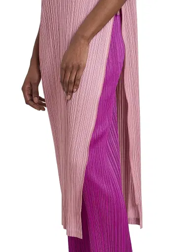 Pleats Please Issey Miyake Women's Monthly Colors: September Pleated Straight-Leg Pants - Magenta | Thumbnail 6 Pleats Please Issey Miyake Women's Monthly Colors: September Pleated Straight-Leg Pants - Magenta | Thumbnail 6