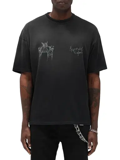 Represent Men's Legacy Hand Drawn Thoroughbred Dogs T-Shirt - Aged Black - Size XL | Thumbnail 2