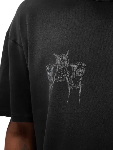 Represent Men's Legacy Hand Drawn Thoroughbred Dogs T-Shirt - Aged Black - Size XL | Thumbnail 6