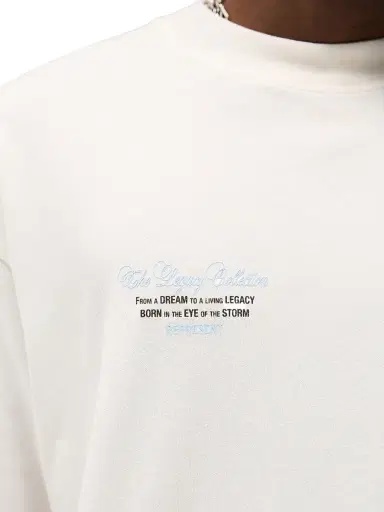 Represent Men's Legacy Cherubs Graphic Oversized T-Shirt - Flat White | Thumbnail 8 Represent Men's Legacy Cherubs Graphic Oversized T-Shirt - Flat White | Thumbnail 8