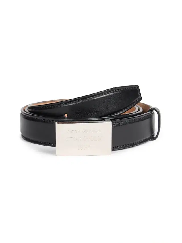 Acne Studios Men's 1996 Logo Plaque Belt - Black