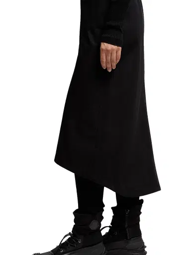 Moncler Genius Women's Moncler x EE72 by Edward Enninful Skirt in Gabardine - Black | Thumbnail 3