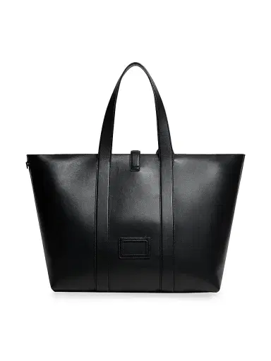 Moncler Genius Women's Moncler x EE72 by Edward Enninful EE Tote Bag in Leather - Black | Thumbnail 3 Moncler Genius Women's Moncler x EE72 by Edward Enninful EE Tote Bag in Leather - Black | Thumbnail 3