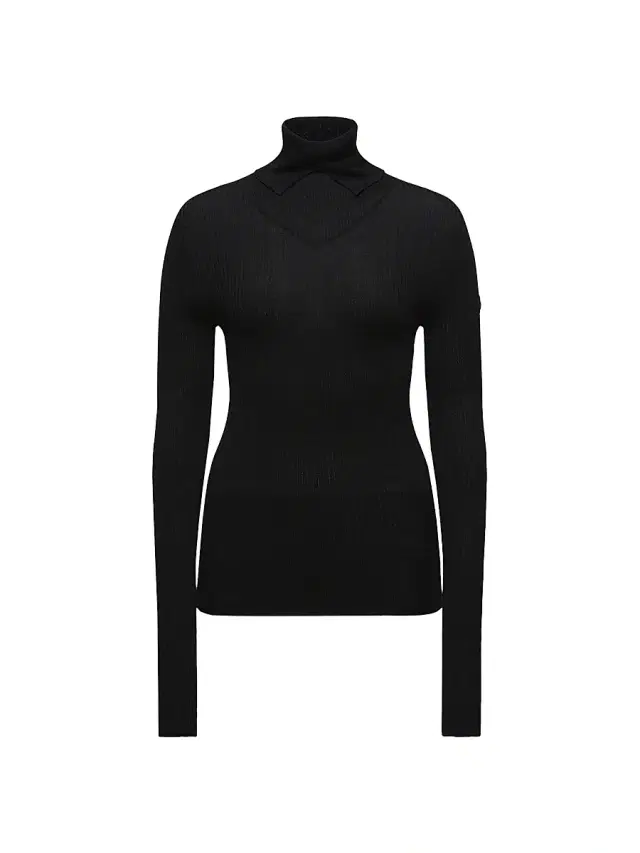 Women's Moncler x EE72 by Edward Enninful Turtleneck Sweater in Wool - Black