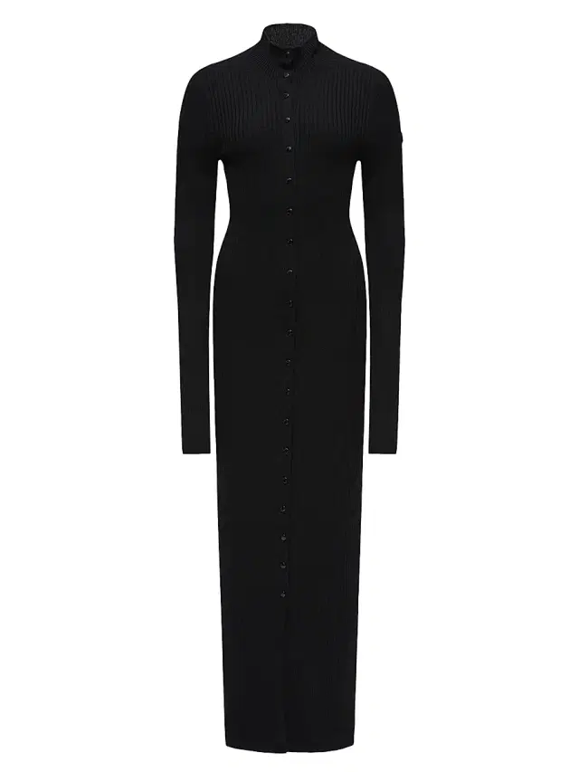 Moncler Genius Women's Moncler x EE72 by Edward Enninful Wool Dress in Wool - Black
