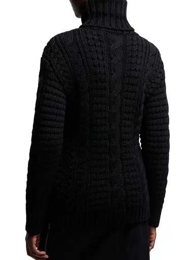 Moncler Genius Women's Moncler x EE72 by Edward Enninful Sweater in Wool - Black | Thumbnail 3 Moncler Genius Women's Moncler x EE72 by Edward Enninful Sweater in Wool - Black | Thumbnail 3