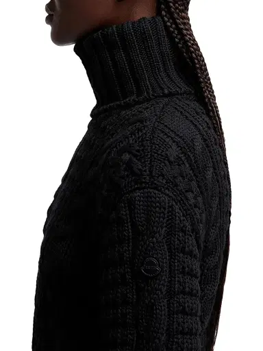 Moncler Genius Women's Moncler x EE72 by Edward Enninful Sweater in Wool - Black | Thumbnail 4 Moncler Genius Women's Moncler x EE72 by Edward Enninful Sweater in Wool - Black | Thumbnail 4