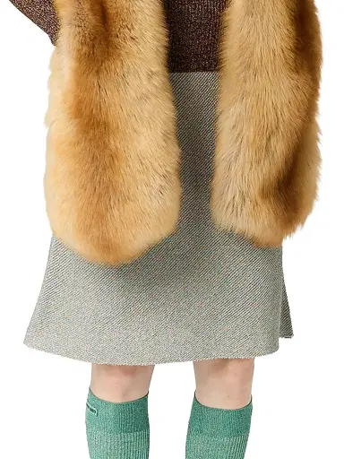 Miu Miu Women's Lamé Skirt | Thumbnail 2 Miu Miu Women's Lamé Skirt | Thumbnail 2