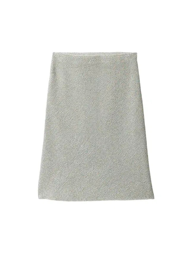 Miu Miu Women's Lamé Skirt - Grey