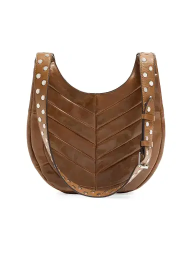 Valentino Garavani Women's Hoboho Hobo Bag in Chevron-Patterned Nappa Leather - Tundra | Thumbnail 6 Valentino Garavani Women's Hoboho Hobo Bag in Chevron-Patterned Nappa Leather - Tundra | Thumbnail 6