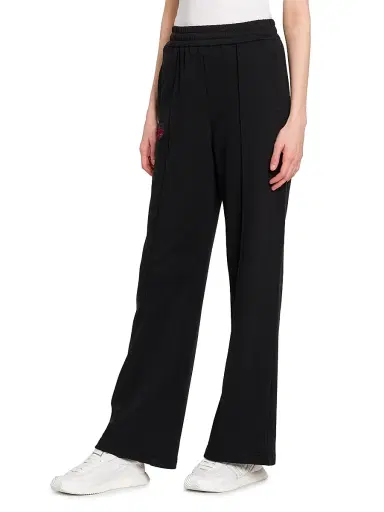 Dolce & Gabbana Women's Collegiate Logo-Embroidered Cotton Sweatpants - Black | Thumbnail 4