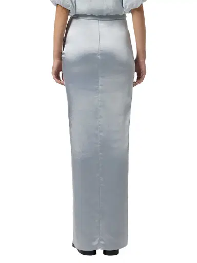 Elisabetta Franchi Women's Satin Wrap Maxi Skirt - Starlight | Thumbnail 4