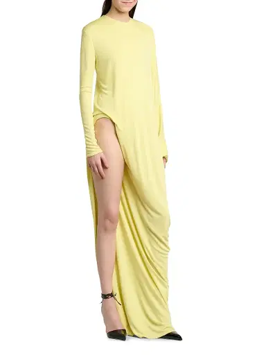 Tom Ford Women's Crêpe-Jersey Maxi-Dress - Cream - Size 8 | Thumbnail 4 Tom Ford Women's Crêpe-Jersey Maxi-Dress - Cream - Size 8 | Thumbnail 4