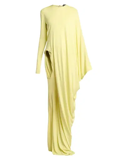 Tom Ford Women's Crêpe-Jersey Maxi-Dress - Cream - Size 8 | Thumbnail 1 Tom Ford Women's Crêpe-Jersey Maxi-Dress - Cream - Size 8 | Thumbnail 1