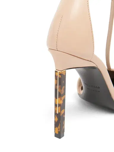 Tom Ford Women's Shiny Kid 105MM Leather T-Strap Pumps - Beige - Size 9 | Thumbnail 6 Tom Ford Women's Shiny Kid 105MM Leather T-Strap Pumps - Beige - Size 9 | Thumbnail 6
