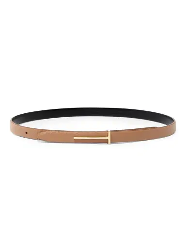 Tom Ford Women's Slim T Grain Leather Belt | Thumbnail 1
