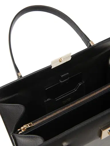 Tom Ford Women's Supple Grain Leather Top Handle Bag - Black | Thumbnail 7 Tom Ford Women's Supple Grain Leather Top Handle Bag - Black | Thumbnail 7