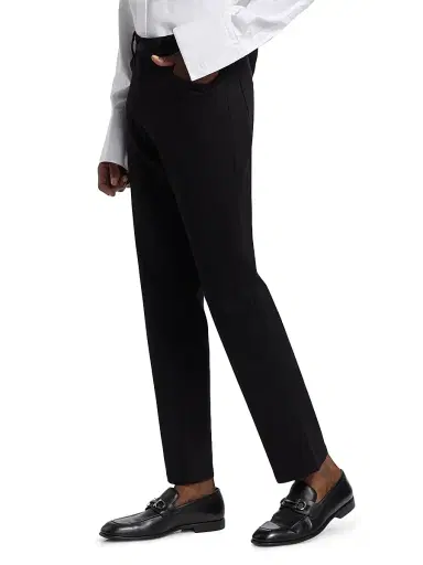Emporio Armani Men's Slim-Fit Straight-Leg Jeans - Black - Size 34 | Thumbnail 4