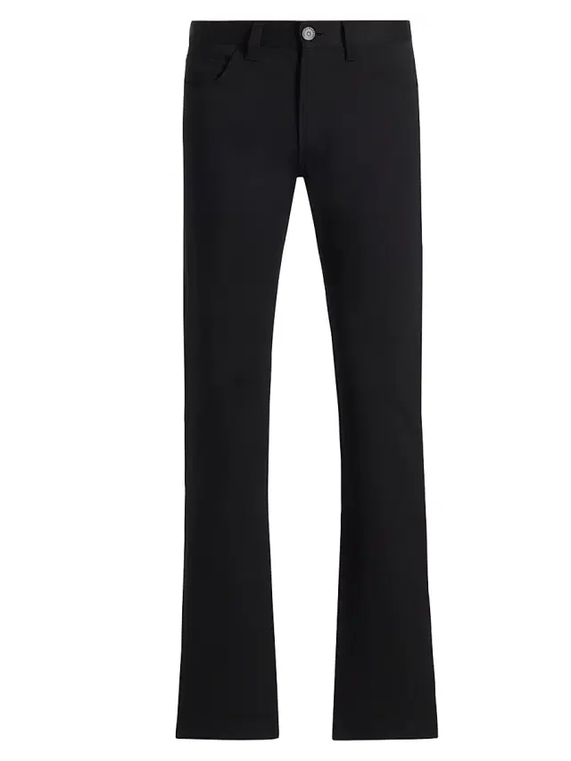 Men's Slim-Fit Straight-Leg Jeans - Black