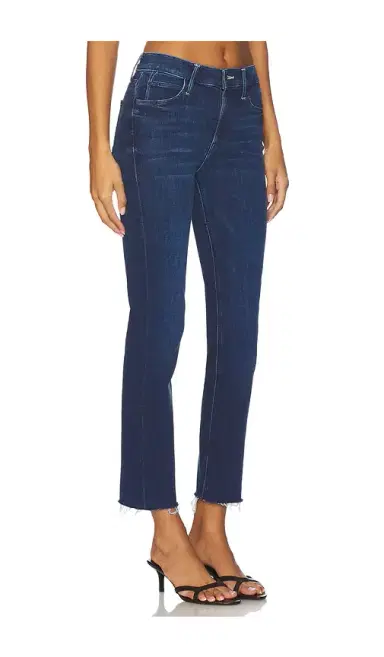 Mother The Mid Rise Dazzler Ankle Fray Jeans | Thumbnail 2 Mother The Mid Rise Dazzler Ankle Fray Jeans | Thumbnail 2