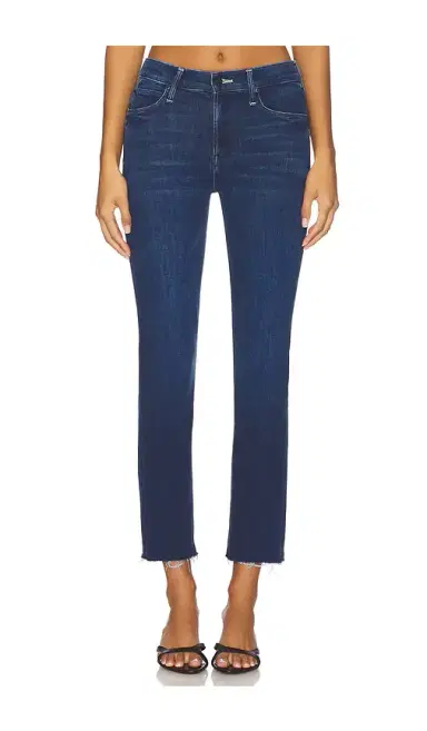 Mother The Mid Rise Dazzler Ankle Fray Jeans | Thumbnail 1 Mother The Mid Rise Dazzler Ankle Fray Jeans | Thumbnail 1