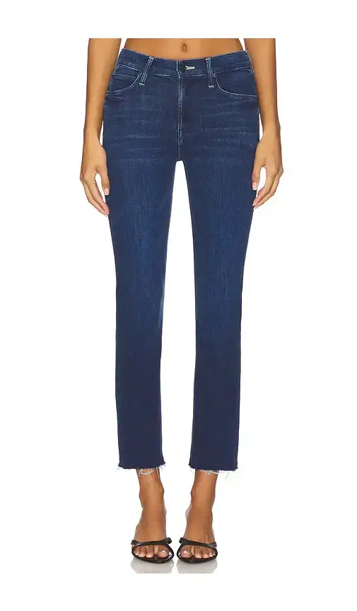 The Mid Rise Dazzler Ankle Fray Jeans