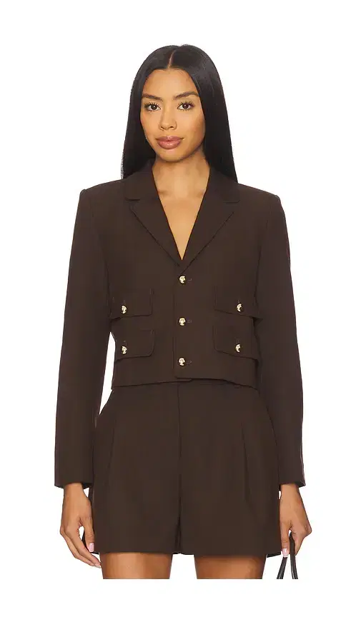 Karina Grimaldi Marie Cropped Blazer