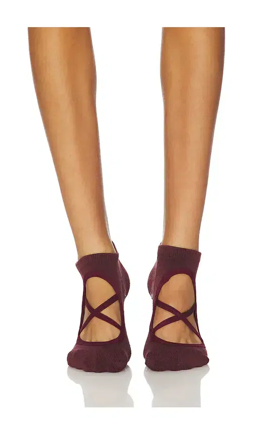 WellBeing + BeingWell Ballet Ankle Grip Sock
