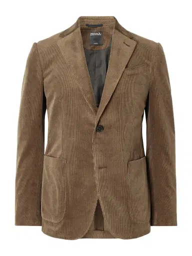 Zegna Cotton-Blend Corduroy Blazer - Men | Thumbnail 1