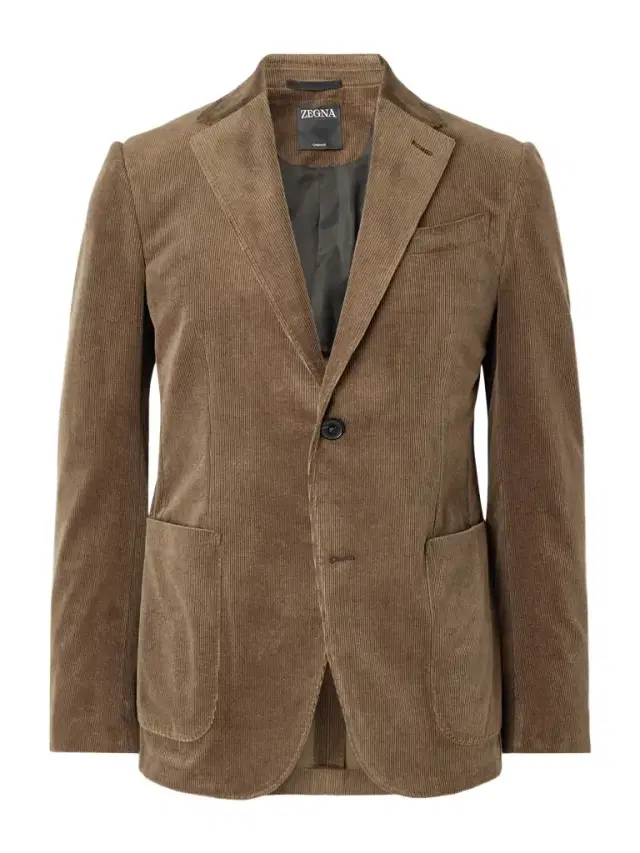 Zegna Cotton-Blend Corduroy Blazer - Men