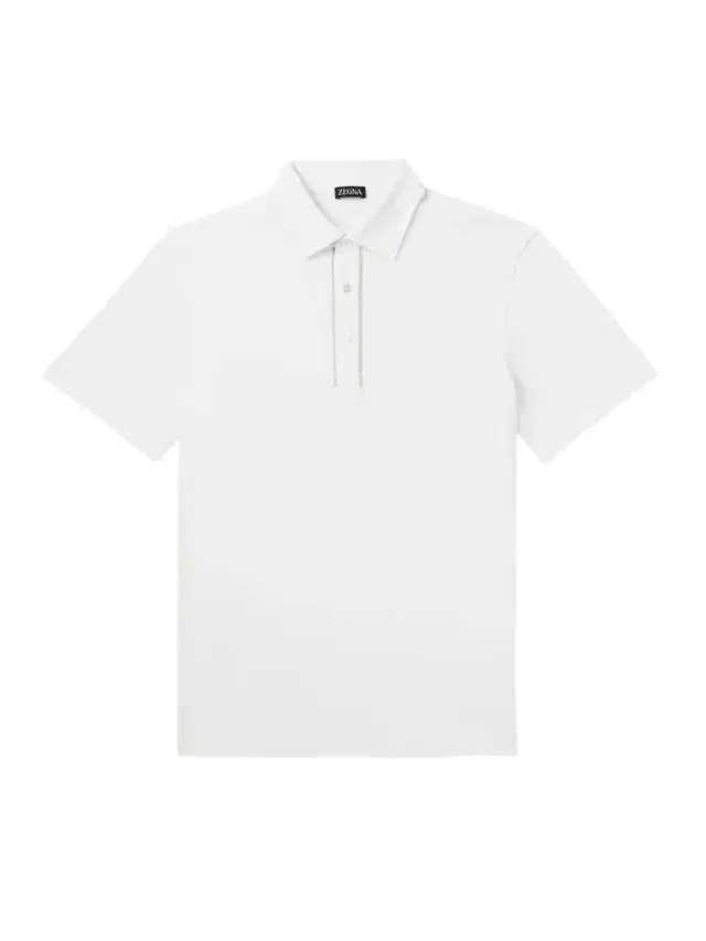 Zegna Leather-Trimmed Cotton-Piqué Polo Shirt - Men