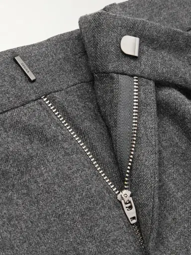 Zegna Tapered Pleated Wool Trousers - Men | Thumbnail 6