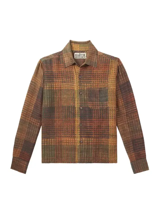 Box Checked Silk Shirt - Men