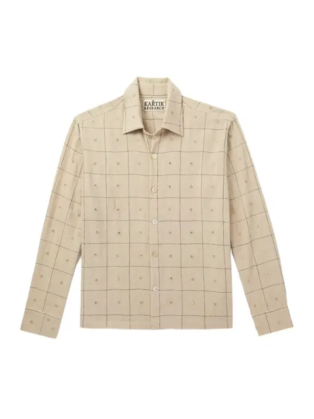 Box Checked Cotton Shirt - Men