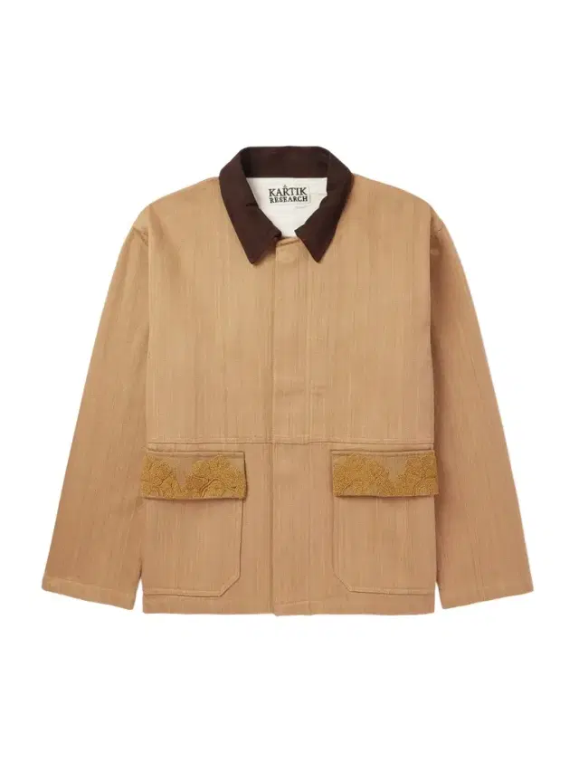Jodhpur Suede-Trimmed Embroidered Herringbone Cotton Jacket - Men