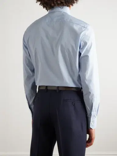 Zegna Checked Cotton Shirt - Men | Thumbnail 3