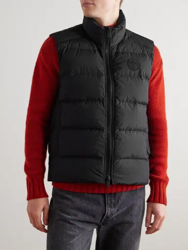 Canada Goose Crofton Logo-Appliquéd Quilted Enduraluxe® Down Gilet - Men | Thumbnail 3